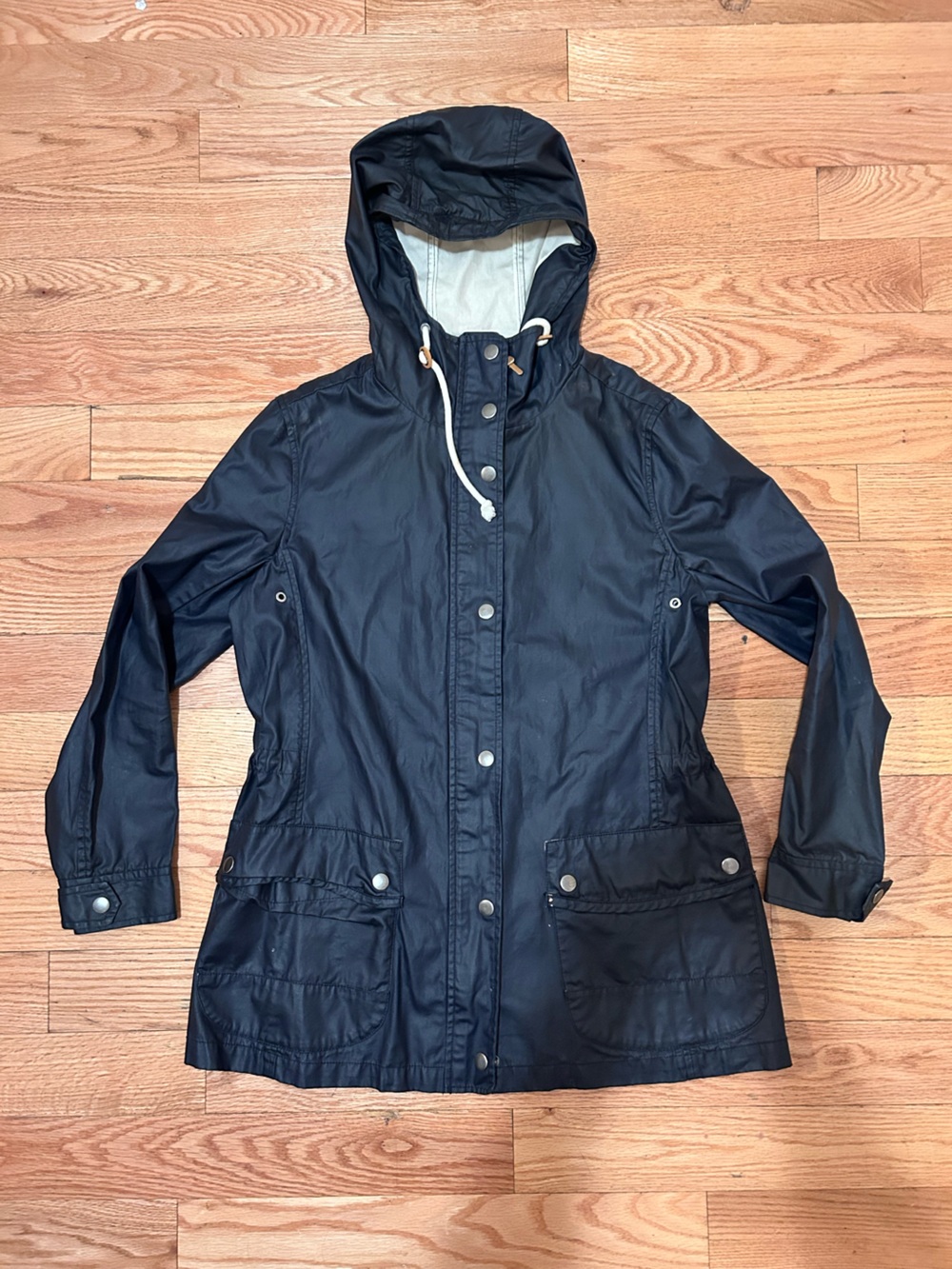 GAP navy blue Hooded Trench Coat